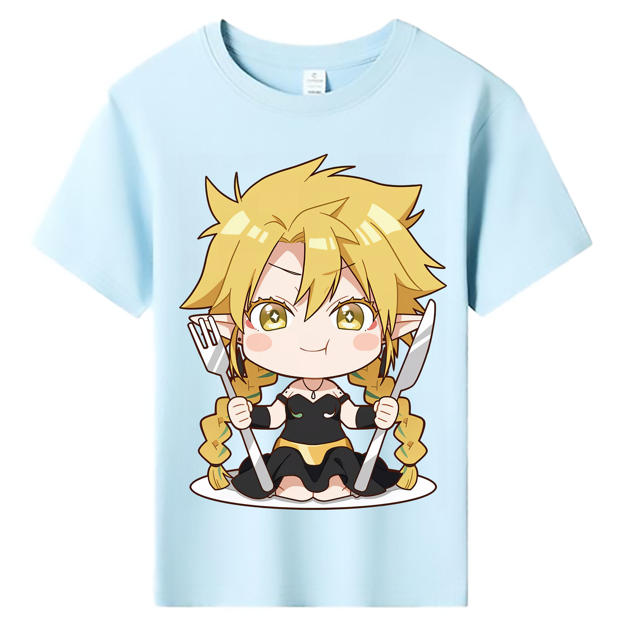 （画像用） 転スラ Regarding Reincarnated to Slime 綿100％キッズTシャツ（フロントプリント）